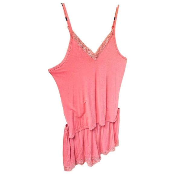 DAISY FUENTES Plus Size Sexy Lace V Neck Sleeveless Lounge Lingerie Short Set 2X - Picture 8 of 16